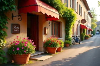 Matin brumeux sur la vallée du Cher avec café et ambiance paisible
